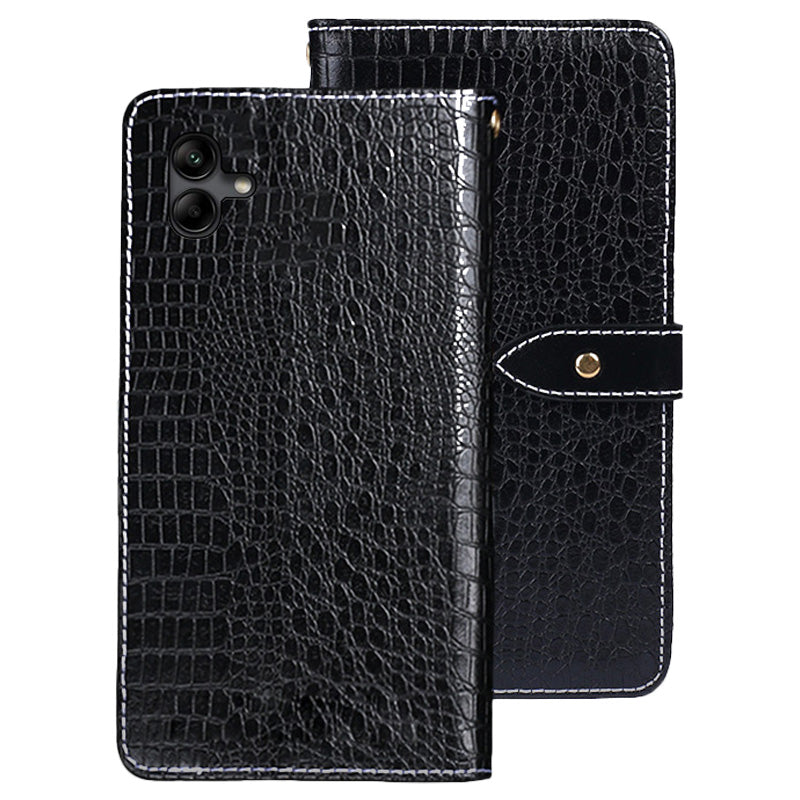 IDEWEI For Samsung Galaxy A04e 4G F04 4G M04 4G Crocodile Texture PU Leather Stand Drop Protection Phone Flip Wallet Case Magnetic Clasp Phone Cover IDEWEI For Samsung Galaxy A04e 4G F04 4G M04 4G Crocodile Texture PU Leather Stand Drop Protection Phone Flip Wallet Case Magnetic Clasp Phone Cover